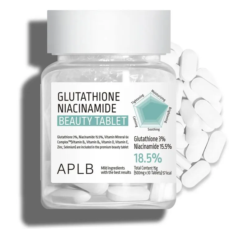 APLB Glutathione Niacinamide Beauty Tablet 500mg 30 Tablets