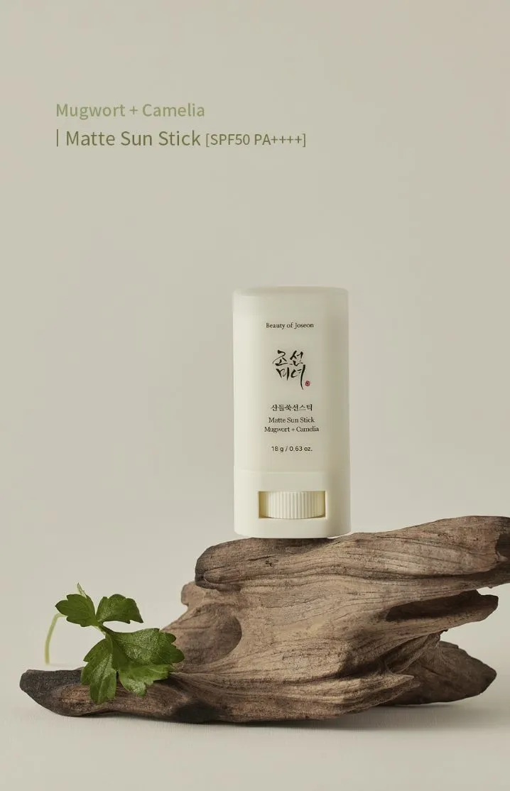 Beauty of Joseon Matte Sun Stick : Mugwort+Camelia (SPF 50+ PA++++) Size: 18gm