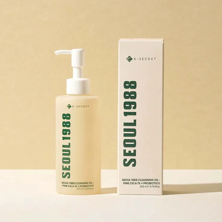 KSECRETSEOUL 1988 Cleansing Oil : Pine Cica 1% + Probiotics 200ml Size: 200 ml