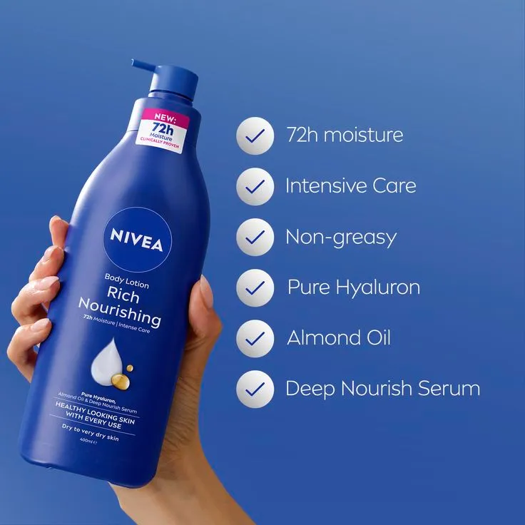 Nivea Rich Nourishing Body Lotion for Dry to Very Dry Skin 400ml