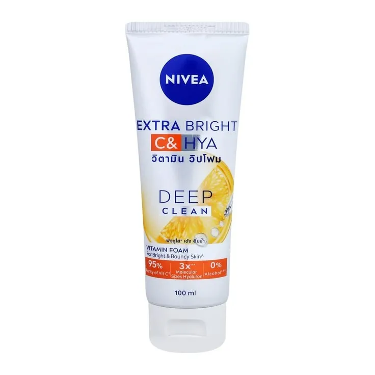 Nivea Extra Bright C & HYA Deep Clean Vitamin Foam- 100ml