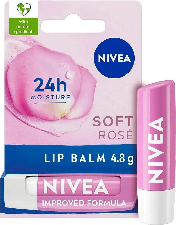 Nivea Soft Rosé Lip Balm- 4.8g