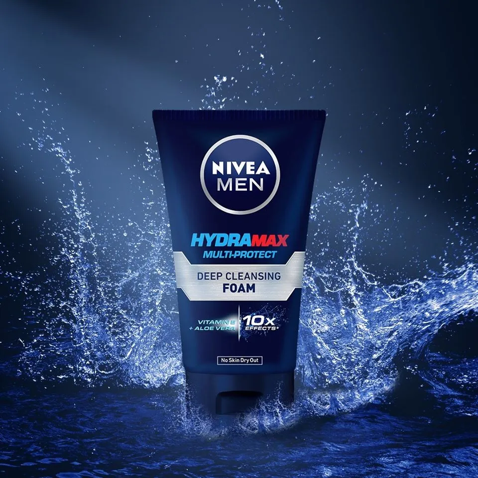 Nivea Men Hydramax Multi-Protect Deep Cleansing Foam Size: 100gm(O)
