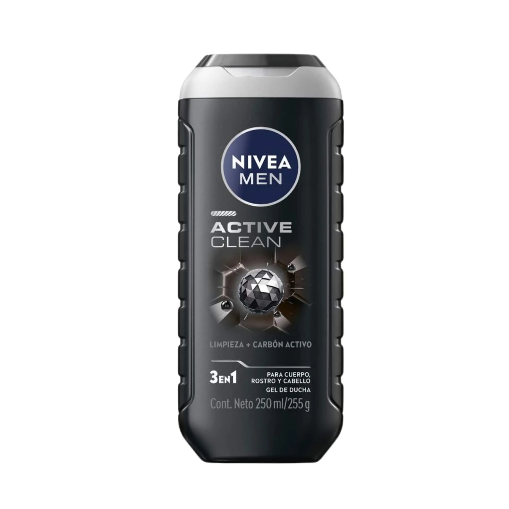 NIVEA MEN Active Clean 3in1 Body, Face & Hair Shower Gel 250 ml