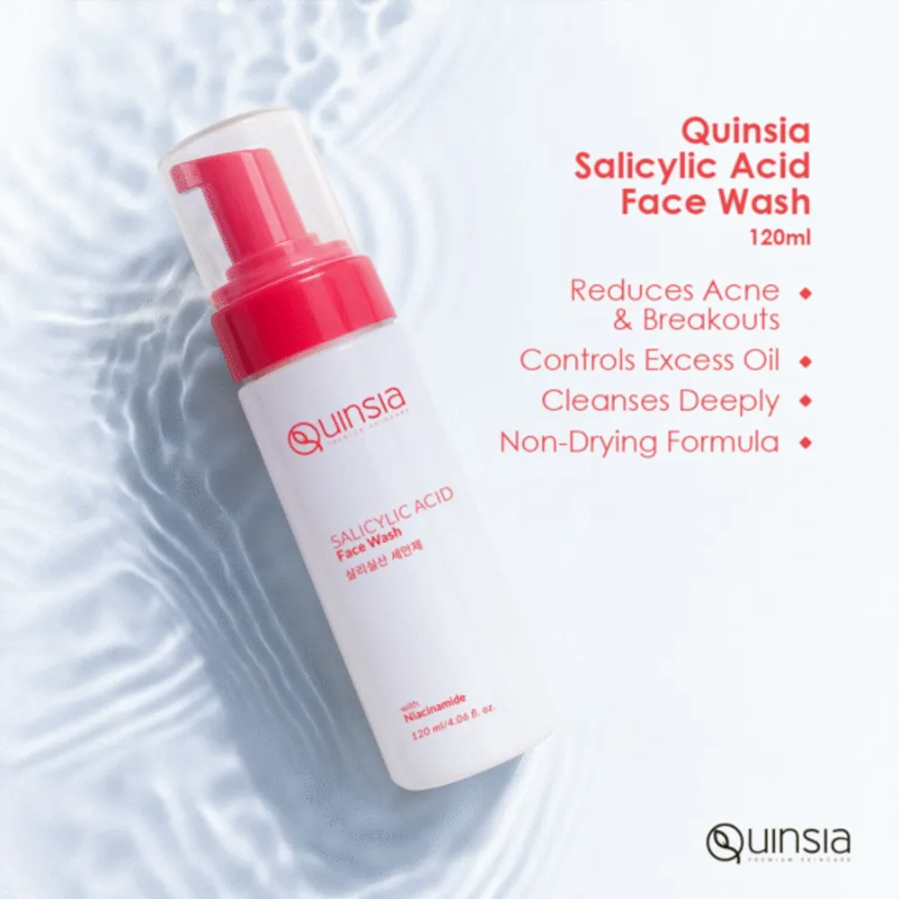 Quinsia Salicylic Acid Face Wash Size: 120 ml